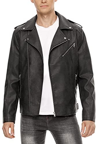 Stylish Fahsyee Leather Bomber Jacket for Men