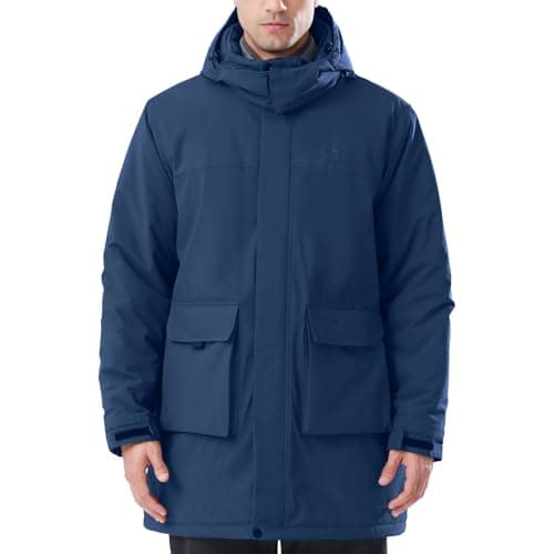 CAMELSPORTS Men's Warm Winter Quilted Puffer Hoodie Jacket