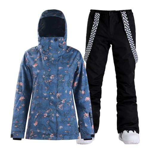 IMPHUT Women's Ski Jacket & Pants Snowsuit Insulated Warm Waterproof Windproof