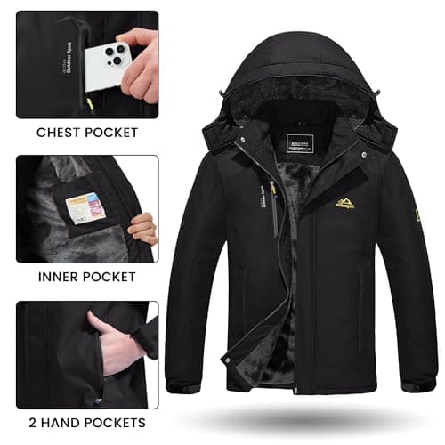 Men's Waterproof Fleece Winter Tactical Jacket