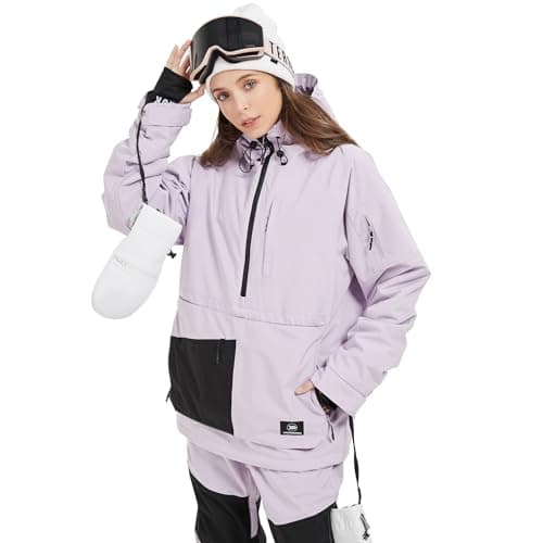 SNOWVERB Insulated Waterproof Snowboarding Jacket with Hood