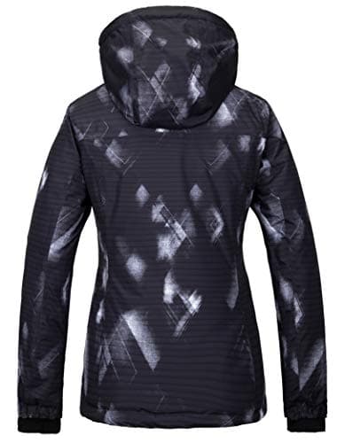 wantdo Women's Waterproof Windproof Ski Snow Coat with Taped Seams