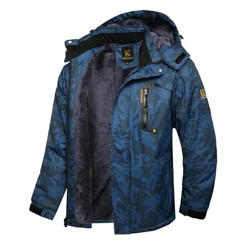 Keevoom Men's Waterproof Snowboarding Jacket Winter Warm Snow Coat