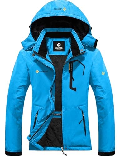 GEMYSE Women's Waterproof Winter Ski Jacket with Hood