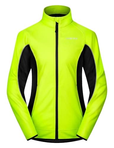 INBIKE Women's Reflective Thermal Fleece Jacket for Cold Weather Cycling