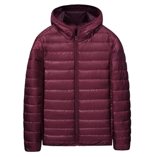 Men's Big and Tall Cotton Hooded Puffer JacketOutdoor Winter Warm Casual