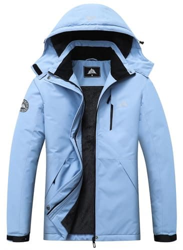 MOERDENG Women's Waterproof Snow Ski Jacket - Warm Insulated Coat for Winter Hiking & Snowboarding