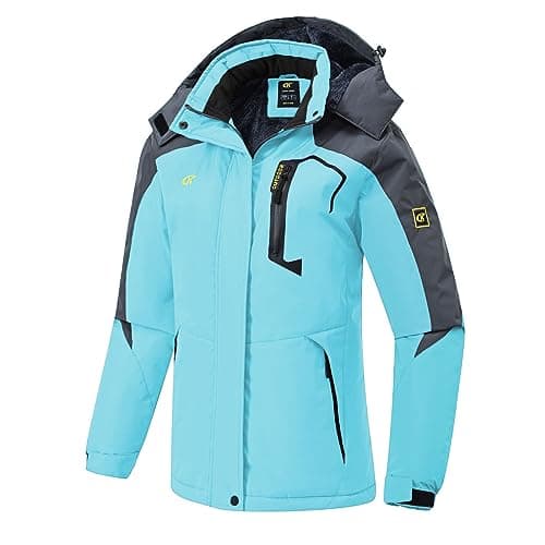 Pdbokew Women's Fleece Hooded Ski Snowboarding Jacket