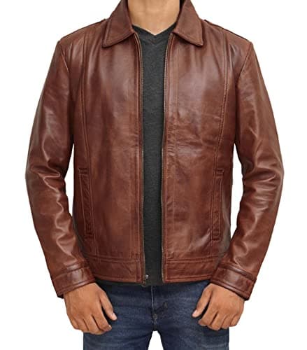 Blingsoul Black Men's Real Lambskin Leather Jacket