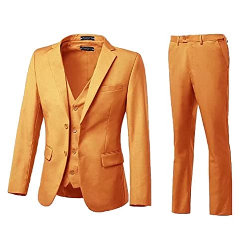 Slim Fit 3-Piece Men's Business Suit for Wedding, Prom, and Business Events