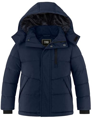 ZSHOW Boys' Warm Waterproof Fleece Snow Coat