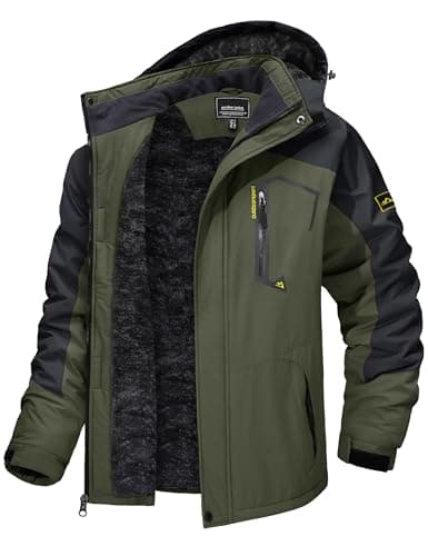 TACVASEN Men's Winter Insulated Snowboard Jacket with Hood