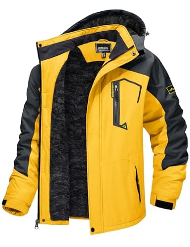 TACVASEN Men's Winter Insulated Snowboard Jacket with Hood