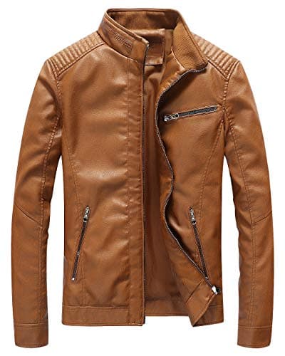Fairylinks Black Slim Fit Motorcyclist Leather Jacket