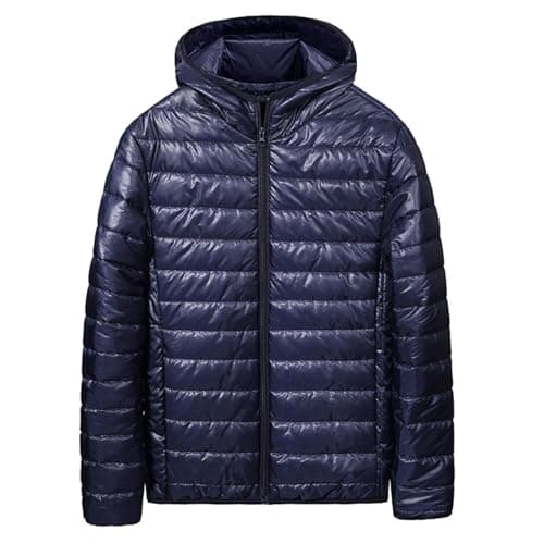 Men's Big and Tall Cotton Hooded Puffer JacketOutdoor Winter Warm Casual