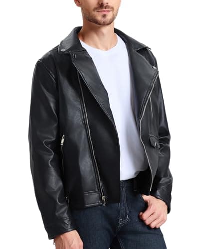 Men's Leather Bomber Jacket