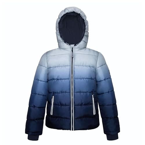 Rokka&Rolla Boys' Heavyweight Fleece Lined Puffer Jacket Winter Warmth