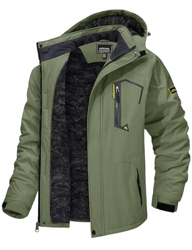 TACVASEN Men's Winter Insulated Snowboard Jacket with Hood