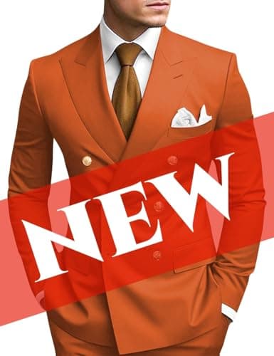 Double Breasted Suit Men Slim Fit 2 Piece Wedding Prom Set