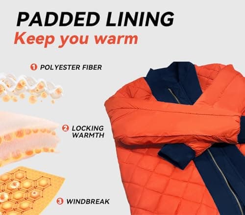 MAGNIVIT Men's Casual Bomber Jacket for Fall and Winter