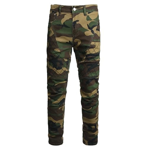 Slim Fit Men's Ripped Stretch Jeans