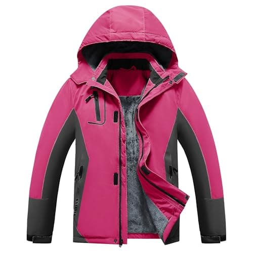 Dr.Cyril Kids' Waterproof Fleece Lined Ski Jacket
