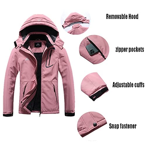 Women's Waterproof Ski Jacket for Winter Outdoor Activities