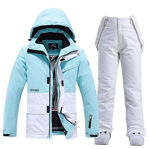 WOWULOVELY Women's Winter Ski Suit with Insulated Snowboarding Jacket and Pants