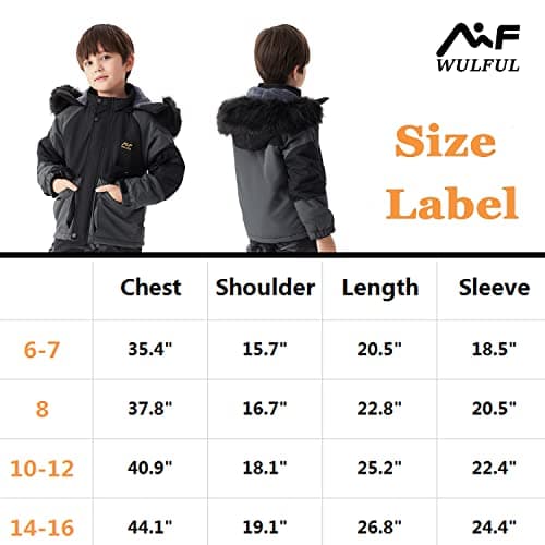 Refined Title: WULFUL Boys' Ski Jacket