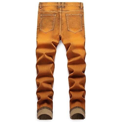 Men's Slim Fit Stretch Jean Blue Or Black Comfortable Soft Ripped Pants Demin