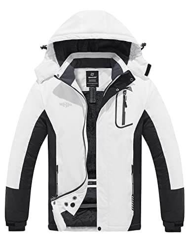 WantDo Men's Waterproof Warm Winter Snowboarding Jacket with Hood