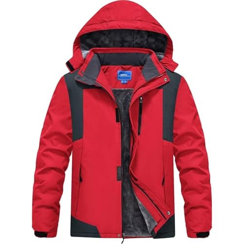 Men's CNBQDD Winter Waterproof Ski Snow Coat