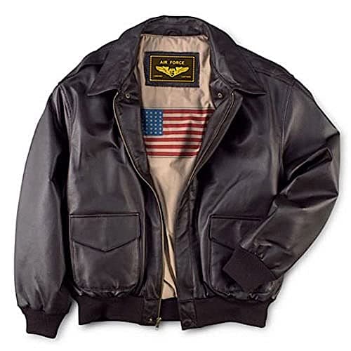 Landing Leathers Men's Big & Tall Air Force A-2 Leather Flight Jacket