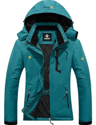 GEMYSE Women's Waterproof Winter Ski Jacket with Hood