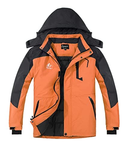 Spmor Women's Waterproof Hooded Ski and Snowboard Jacket for Winter