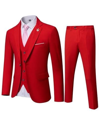 Slim Fit Suit Set for Men