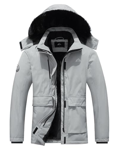 MOERDENG Women's Waterproof Winter Snow Coat Hooded Ski Jacket