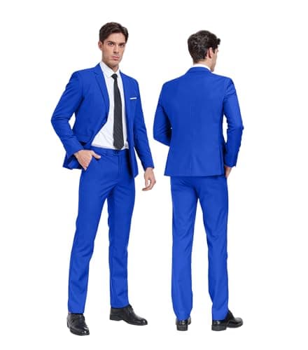 Datysum Men's 2-Piece Prom Tuxedo Suit Set with Tie