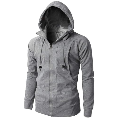 Retro Style Men's Long Sleeve Hooded Cardigan Coat