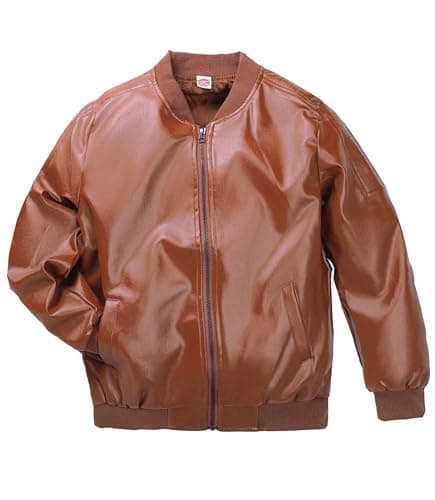 TLAENSON Boys' Faux Leather Motorcycle Jackets for Toddler to 12-Year-Old Kids