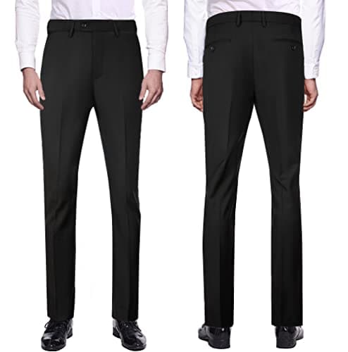 WOMS Mens Slim Fit 3 Piece Suit Set 2 Button Blazer Vest Pants