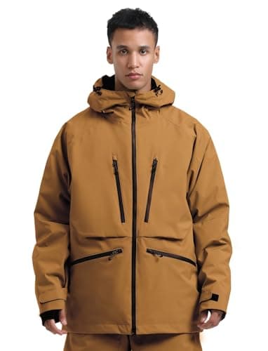GSOU Mens Snowboard Jacket & Womens Ski Coat - Waterproof & Insulated Winter Jackets
