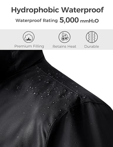 Wantdo Women's Plus Size Waterproof Winter Ski Snowboarding Jacket with Hood