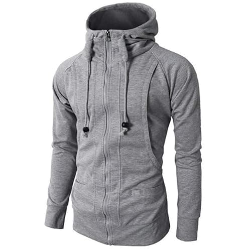 Retro Style Men's Long Sleeve Hooded Cardigan Coat