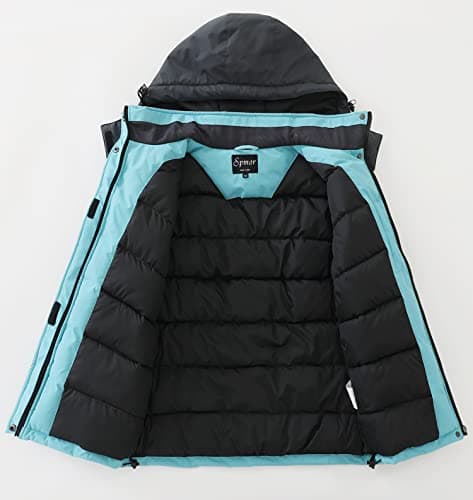Spmor Women's Waterproof Hooded Ski and Snowboard Jacket for Winter