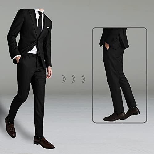 Slim Fit Suit Set for Men: Solid Color Jacket, Pants, and Tie