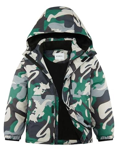 KFRRZC Boys Winter Waterproof Ski Jacket with Hood