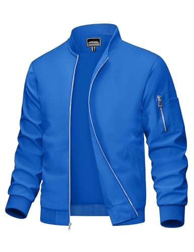 MAGCOMSEN Men's Lightweight Casual Windbreaker Jacket with 5 Pockets