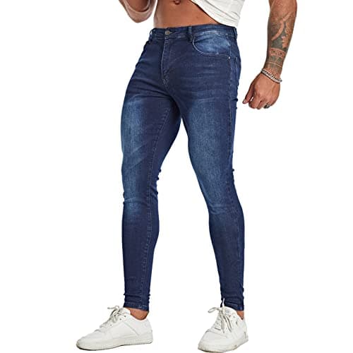 Slim Fit Ripped Distressed Jeans for Men