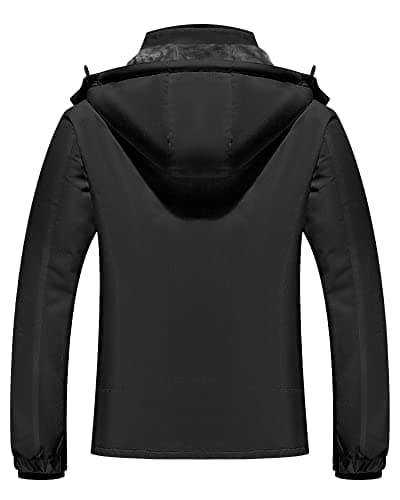 Women's Waterproof Snow Ski Jacket with Detachable Hood